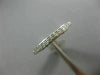 ESTATE .21CT DIAMOND 14KT WHITE GOLD 3D SEMI ETERNITY WEDDING ANNIVERSARY RING