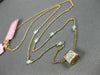 ESTATE 1.04CT WHITE & PINK DIAMOND 18KT WHITE & ROSE GOLD 3D INVISIBLE PENDANT