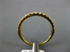 ESTATE .39CT DIAMOND 18KT YELLOW GOLD 3D ROUND 2mm CLASSIC ANNIVERSARY RING