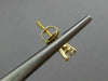 ESTATE .87CT ROUND DIAMOND 14KT YELLOW GOLD 4 PRONG SOLITAIRE STUD EARRINGS
