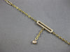 ESTATE .18CT DIAMOND 14KT YELLOW GOLD 3D RECTANGULAR CHANDELIER FUN BRACELET