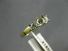 ESTATE .31CT DIAMOND 14KT 2 TONE GOLD 3 STONE SEMI MOUNT ENGAGEMENT RING #18588