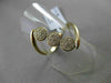 ANTIQUE WIDE .20CT DIAMOND 14KT YELLOW GOLD TRIPLE 3D CIRCULAR PAVE LOVE RING