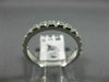 ESTATE .74CT DIAMOND 14KT WHITE GOLD 3D SEMI ETERNITY 13 STONE ANNIVERSARY RING