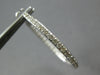 1.46CT DIAMOND 14KT WHITE GOLD 3D CLASSIC 2MM INSIDE OUT HOOP HANGING EARRINGS