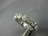 ESTATE LARGE 4.0CT ROUND DIAMOND 14KT WHITE GOLD 3D ETERNITY ANNIVERSARY RING
