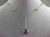 ANTIQUE 7.30CTW AAA MULTI COLOR GEM BY THE YARD 14KT YELLOW GOLD LARIAT NECKLACE