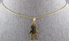 ESTATE 14KT YELLOW GOLD 3D ENGRAVABLE BABY BOY CHARM FLOATING PENDANT #27415