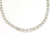 ESTATE 7CT DIAMOND 14KT YELLOW GOLD 3D CLASSIC GRADUATING TENNIS NECKLACE