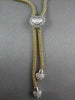 ESTATE HEART .40CT DIAMOND LARIAT DROP TWOTONE GOLD NECKLACE F VS ONE OF A KIND