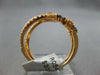 WIDE 1.59CT DIAMOND & AAA MULTI COLOR SAPPHIRE 18KT ROSE GOLD LOVE KNOT FUN RING