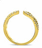 ESTATE .35CT DIAMOND 14KT YELLOW GOLD 3D CLASSIC INFINITY TENSION LOVE RING