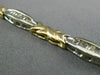 ESTATE 1.20CT BAGUETTE CUT DIAMOND 14KT WHITE & YELLOW GOLD 3D BRACELET #20747