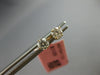 ESTATE .33CT DIAMOND 14KT YELLOW GOLD 3D ROUND CLASSIC FOUR PRONG STUD EARRINGS
