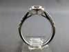 .82CT DIAMOND 18KT WHITE GOLD 3D CLASSIC ROUND CLUSTER HALO OVAL FRIENDSHIP RING