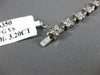 3.20CT DIAMOND 14KT WHITE GOLD 3D FLOWER BUTTERFLY CLASSIC TENNIS BRACELET #1473
