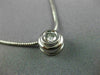 ESTATE .35CT DIAMOND 14KT WHITE GOLD 3D ETOILE SOLITAIRE FLOATING NECKLACE 17323