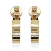1.21CT DIAMOND 18KT YELLOW GOLD ROUND ETOILE UMBRELLA HOOP FUN HANGING EARRINGS