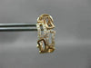 ESTATE .18CT ROUND DIAMOND 14KT ROSE GOLD 3D CLASSIC BAMBOO CLIP ON EARRINGS