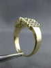 ESTATE WIDE .90CT PRINCESS CUT DIAMOND 14KT YELLOW GOLD PYRAMID ANNIVERSARY RING