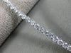 ESTATE 3.90CT ROUND DIAMOND 18KT WHITE GOLD 3D TWO PRONG CLASSIC TENNIS BRACELET