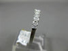 ESTATE .56CT DIAMOND 14K WHITE GOLD 3D 9 STONE FILIGREE WEDDING ANNIVERSARY RING