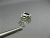 ESTATE 1.87CT DIAMOND & AAA BLACK ONYX 14K WHITE GOLD SQUARE HALO STUD EARRINNGS
