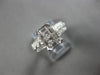 WIDE 1.26CT DIAMOND 14K WHITE GOLD PRINCESS & ROUND INVISIBLE OCTAGON RING 28169