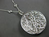 ESTATE EXTRA LARGE 4.83CT WHITE & MOCHA DIAMOND 14K WHITE GOLD FLOATING PENDANT