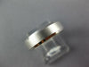 ESTATE 14KT WHITE GOLD MATTE & SHINY COMFORT FIT WEDDING ANNIVERSARY RING #27064
