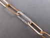 WIDE & LONG 1.68CT DIAMOND 14KT ROSE GOLD 3D CLASSIC OVAL LINK TENNIS BRACELET