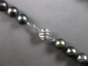 LARGE & LONG .10CT DIAMOND & AAA TAHITIAN PEARL 14K WHITE GOLD 3D NECKLACE 27851