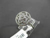 ESTATE WIDE .33CT DIAMOND 14KT WHITE GOLD OPEN FLORAL STAR COCKTAIL FUN RING