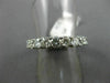 ESTATE 3.55CT DIAMOND 14KT WHITE GOLD 3D ETERNITY WEDDING ANNIVERSARY RING #2705