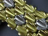 ESTATE EXTRA LARGE & LONG 1.25CT DIAMOND 18KT 2 TONE GOLD 3D MULTI LEAF BRACELET