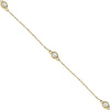 ESTATE 2.0CT DIAMOND 14KT YELLOW GOLD 3D CLASSIC ROUND BY THE YARD LOVE NECKLACE