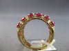 LARGE 3.62CT DIAMOND & AAA RUBY 14KT YELLOW GOLD CRISS CROSS INFINITY LOVE RING
