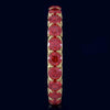 3.10CT AAA RUBY 14KT YELLOW GOLD 3D CLASSIC SHARED PRONG ETERNITY FUN LOVE RING
