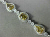 ESTATE 8.3CT WHITE CHOCOLATE FANCY YELLOW DIAMOND 18K 2TONE GOLD TENNIS BRACELET
