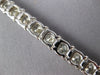 ESTATE EXTRA LARGE 21.36CT DIAMOND 14KT WHITE GOLD 3D ROUND TENNIS BRACELET