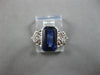 1.84CT OLD MINE DIAMOND & AAA SAPPHIRE 14K 2 TONE GOLD 3D ENGAGEMENT RING #27941