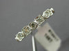 ESTATE .26CT DIAMOND 14K WHITE GOLD ROUND & SQUARE FILIGREE ETERNITY RING #14417