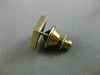 ESTATE LARGE AAA ONYX 14KT YELLOW GOLD 3D RECTANGULAR CUFFLINKS SHIRT STUD SET
