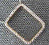 .35CT DIAMOND 14KT WHITE & ROSE GOLD CLASSIC OPEN SQUARE BY THE YARD NECKLACE