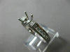 ESTATE .45CT DIAMOND 14K WHITE GOLD FILIGREE MILGRAIN SEMI MOUNT ENGAGEMENT RING