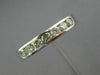 ESTATE .49CT DIAMOND 14KT WHITE GOLD 3D CLASSIC 7 STONE WEDDING ANNIVERSARY RING