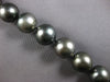 LARGE & LONG .10CT DIAMOND & AAA TAHITIAN PEARL 14K WHITE GOLD 3D NECKLACE 27851