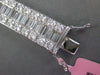EXTRA LARGE 21.95CT DIAMOND 18KT WHITE GOLD 3D CLASSIC INFINITY TENNIS BRACELET