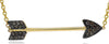 .21CT CHOCOLATE FANCY DIAMOND 14KT YELLOW GOLD ARROW TO YOUR HEART LOVE NECKLACE