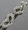 ESTATE SMALL .10CT DIAMOND 14KT WHITE GOLD 3D OPEN HEART LOVE STUD EARRINGS